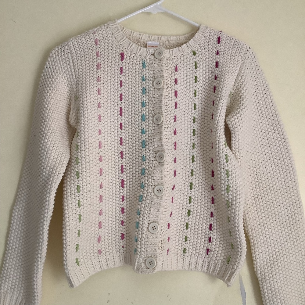 Cream Knit Sweater (Youth 12) - Picture 2 of 13